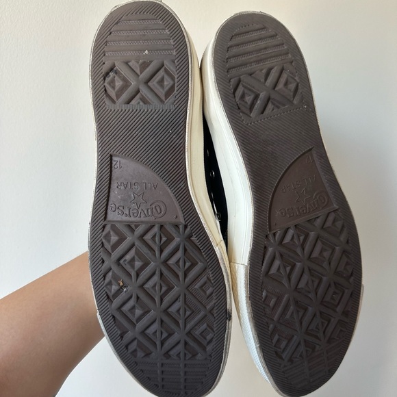 Custom Converse X Play Comme Des Garçon Chuck 70 Black Color Men’s Size 12 - Picture 5 of 7